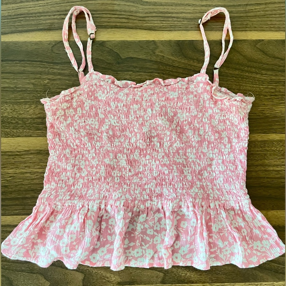 BILLABONG pink floral top